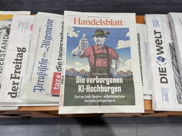 Handelsblatt-Cover zur KI-Analyse von Prognos